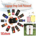 Luggage Strap Code Password Travel Suitcase Secure Lock Safe Nylon Packing Belt - Orange