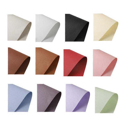 Embossed Paper Convex Flower Wrapping Paper for Floral Shop and Flower Wrapping - White