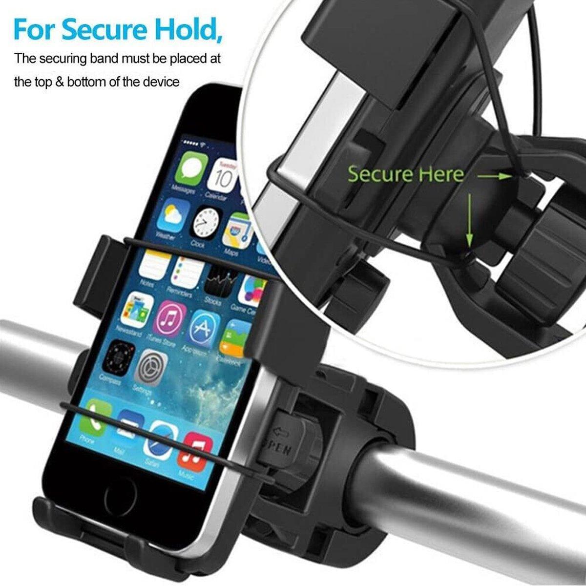 360 Degree Rotation Phone Holder Handlebar Mount for Motorcycle and Bicycle.