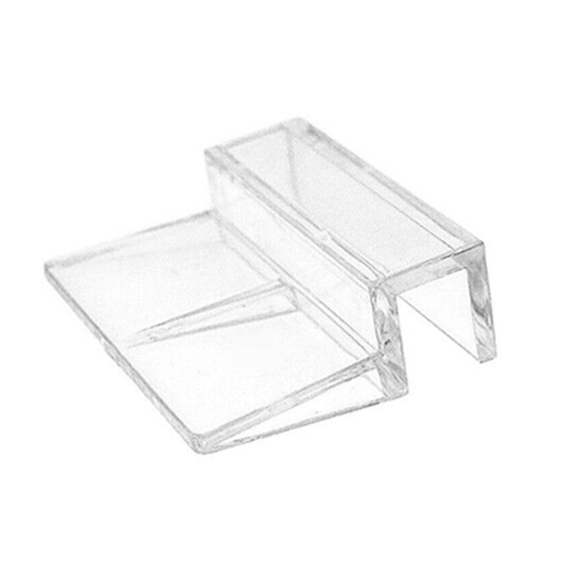 4Pcs Aquarium Fish Tank Glass Cover Support Holder Acrylic Clip Bracket 6/8/10/12mm - 10mm