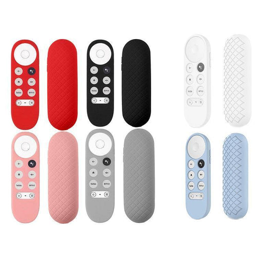 Silicone Case Protective Cover Shell For Google Chromecast Tv 2020 Voice Remote - Pink.