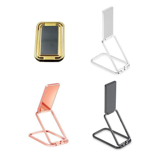 Universal Phone Ring Grip Holder Back Mount Stand for Smartphones and Tablets - Rose Red.