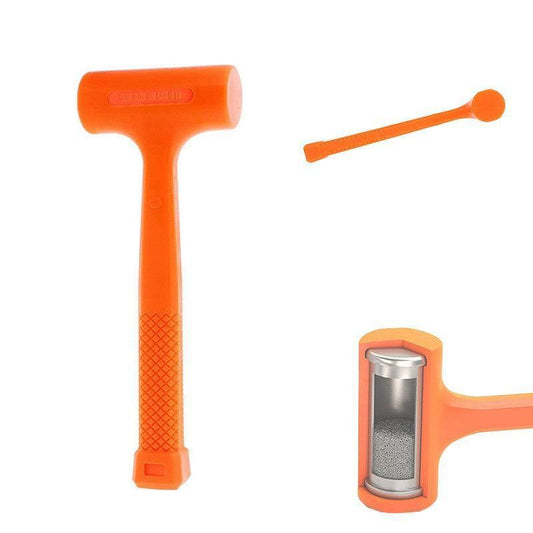 Dead Blow Rubber Hammer Mallet 2/3/4Lbs Non Slip 64Oz / 1800G Mechanic Builder - 2LBS.