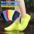 Shoe Cover Waterproof Silicone Non Slip Rain Water Rubber Foot Boot Overshoe M Size - Grey