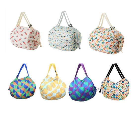 Large Foldable Eco-Friendly Shopping Bag Reusable Thickened Portable Travel Tote - 4