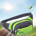 Fanny Pack Zip Pouch Hiking Climbing Sport Bum Waist Bag - Light Blue