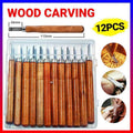 12Pcs Wood Carving Tool Chisels Set Woodcut Knife Arts Crafts Woodworking Chisel.