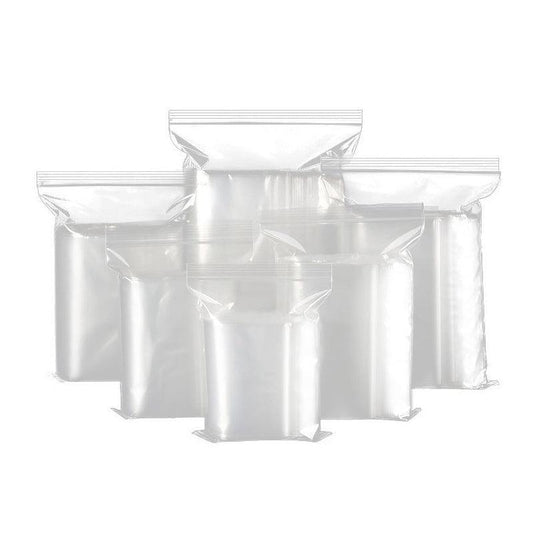 10/100PCS Thick Resealable Ziplock Bags in 12 Sizes Zip Lock Plastic Bags - 14x20cm-100pcs