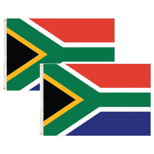 2x South Africa Country Flag Heavy Duty African - 150cm x 90cm.