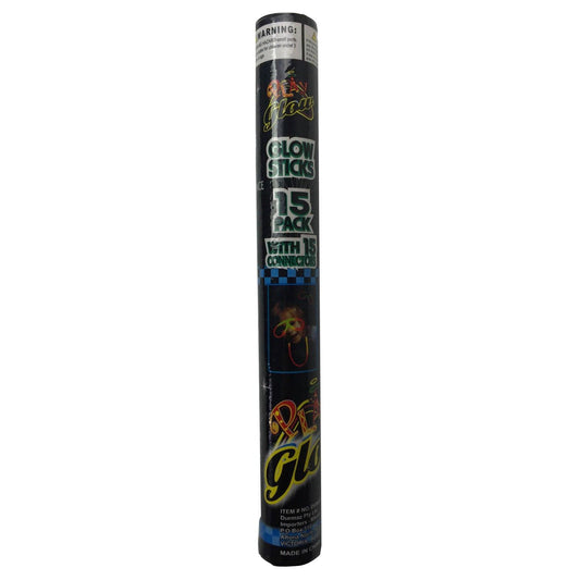 15 GLOW STICKS Party Light Glow In The Dark Rave NECKLACE Disco Bulk.