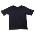 KIDS PLAIN T SHIRT Childrens Child 100% COTTON Boys Girls Basic Blank Tee Top - Navy - 14