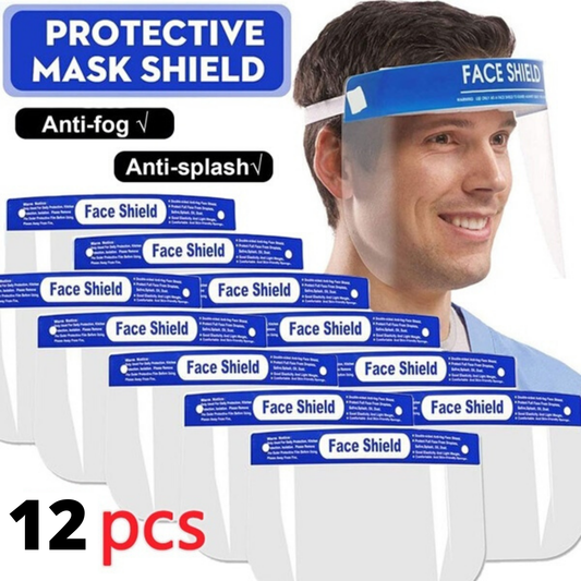 12x Safety Full Face Shield Clear Glasses Anti-Fog Eye Protector Shop Dental.