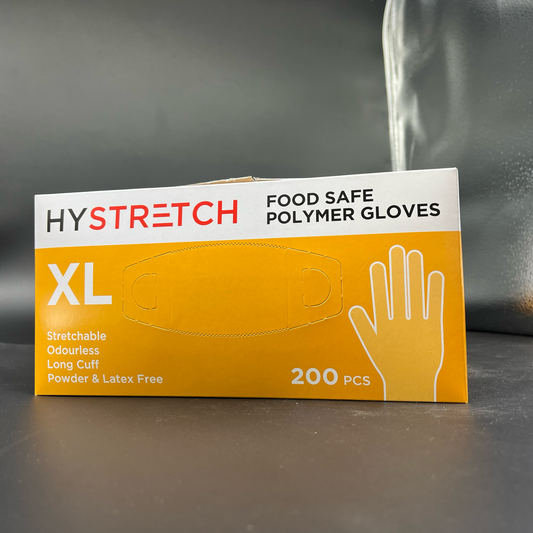 1000x Clear Disposable Vinyl Gloves Powder Free Latex Free Bulk - 1 Box - XL.