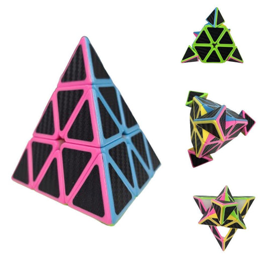 Educational Toy Triangle Speed Cube Pyramid Brain Teaser Puzzle Magic.
