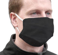 TIGERPLAST Fabric Face Mask Washable Reusable Mask Protect Anti-Microbial Mouth Cover - Black.
