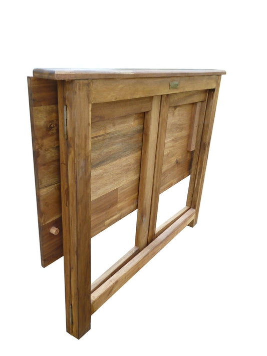 Hardwood Foldable Teen Desk Set (Acacia).