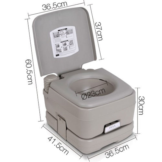 10L Outdoor Portable Camping Toilet Bonus Carry Bag.