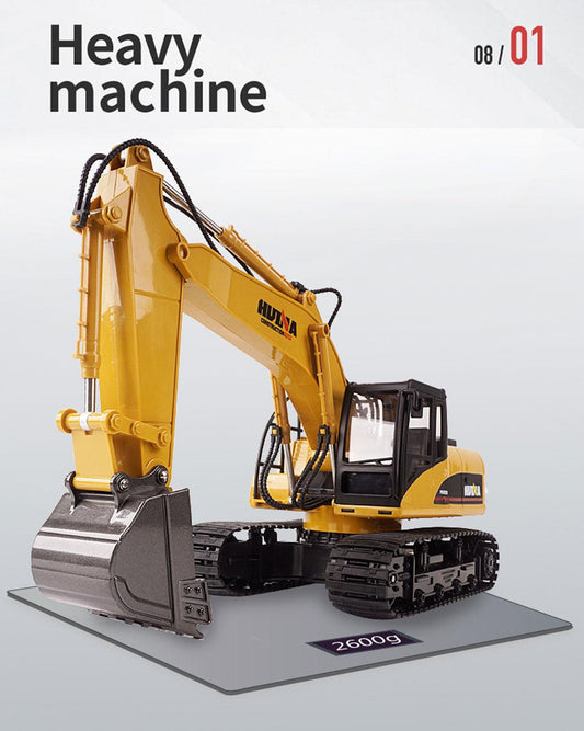 HUINA 1/14 15CH RC Alloy Excavator Construction Engineering Vehicle Digger Toy Gift.