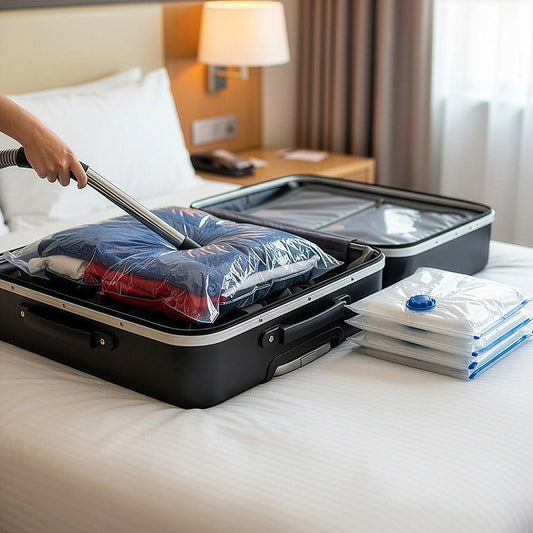 10X Jumbo Vacuum Storage Bags â Space Saver Seal Bags for Clothes, Bedding, Blankets & Travel Organisation.