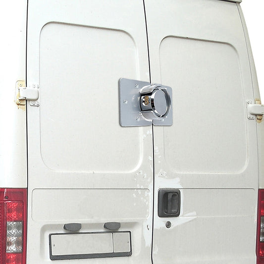 Van Door Lock With Brackets - Heavy Duty Security Vehicle Hasp Padlock.
