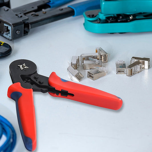 1200Pcs Bootlace Ferrule Crimper kit 0.25-10mm2 Cord End Ratchet Crimping Tool.