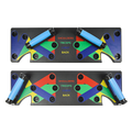 9 in 1 Push Up Board Yoga Bands Fitness Workout Train Gym Exercise Pushup Stand.
