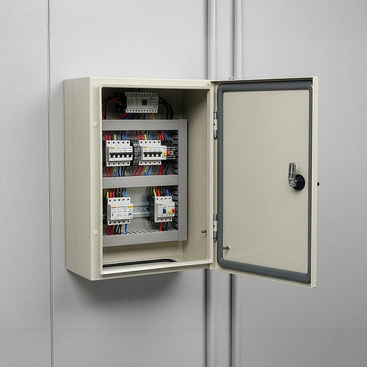 Carbon Steel Electrical Enclosure Box IP65 Wall Mount 400 x 300 x 200 mm.