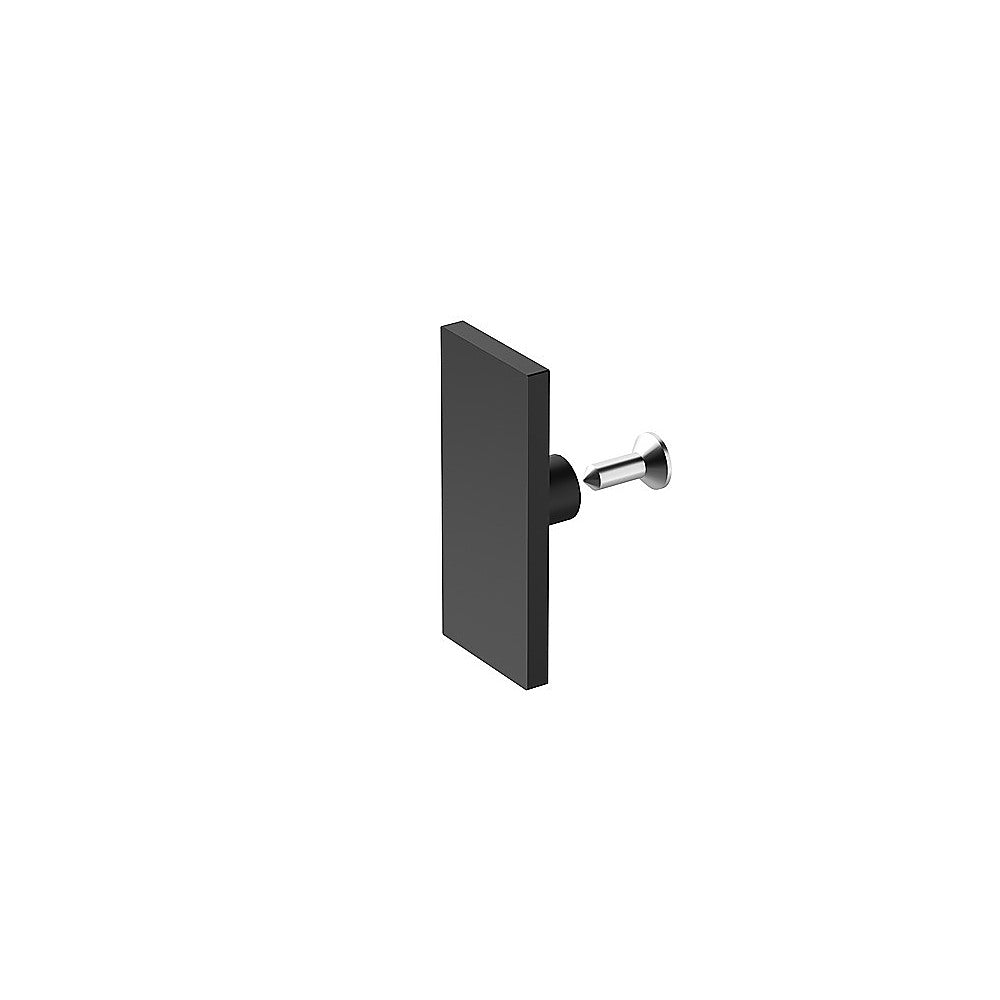 150x100cm Frameless Glass Sliding Corner Shower – With Black Rail and U-Brackets for Contemporary Bathrooms