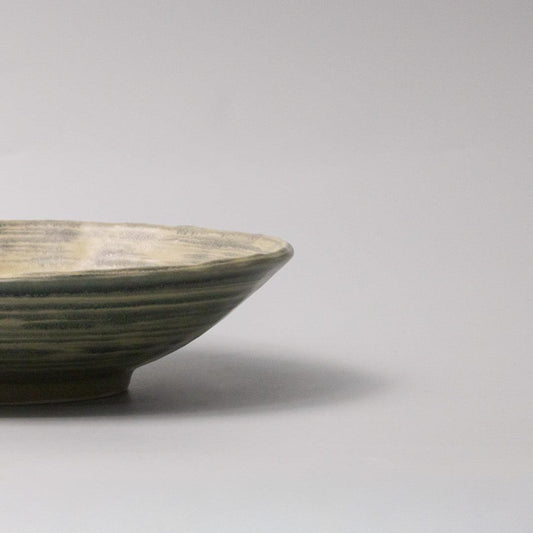 Open Shallow Bowl 24cm Washed Fern.
