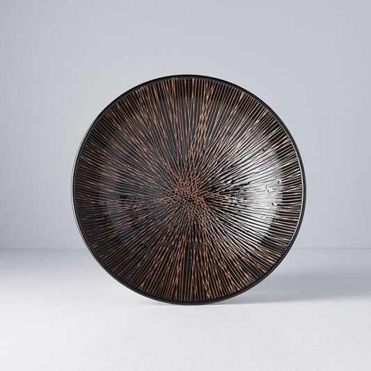 Ramen Bowl 24.5cm Bronze Converging Glaze.
