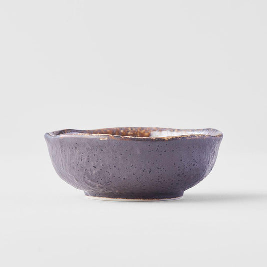 Sauce Dish 8cm Akane Grey Glaze.