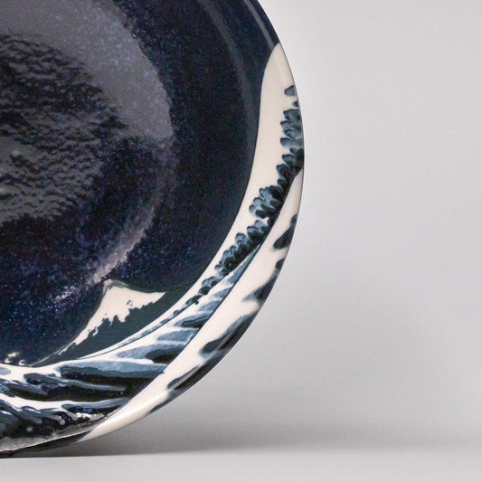 Rice Bowl 15cm Hokusai Great Wave Design.