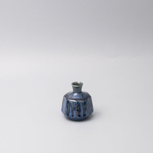 Vase Small Blue Ridge Octagon.