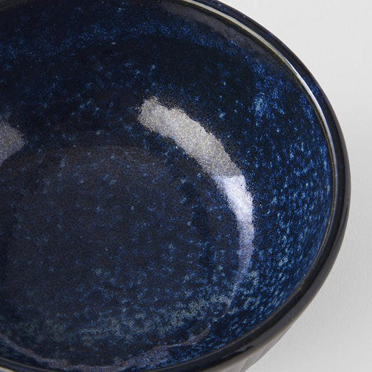 Ramekin Sauce Dish 10.5cm Ridged Indigo Glaze.