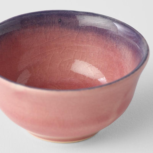 Sake Cup 5.3cm 30ml Momo Pink Glaze.