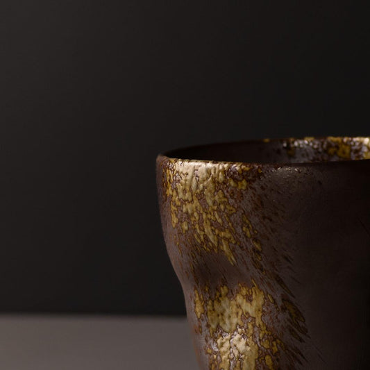 Mug Yunomi 280ml Metallic Splash Glaze.