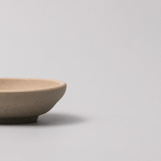 Sauce Dish 8cm Kozara Dry Latte Glaze.