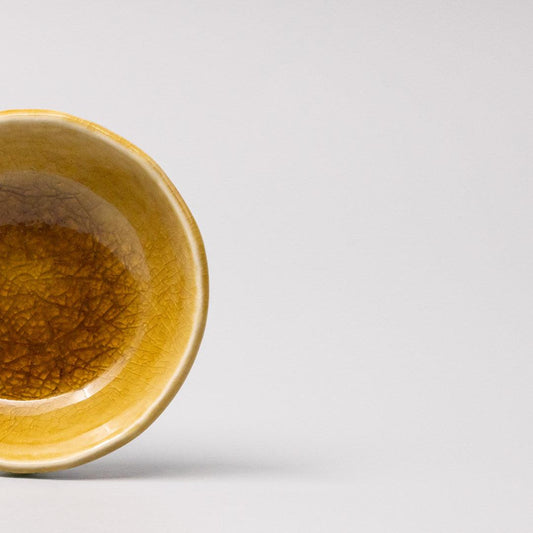Sauce Dish 9cm Amane Amber Glaze.