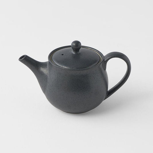 Teapot 400ml Matte Black Glaze.