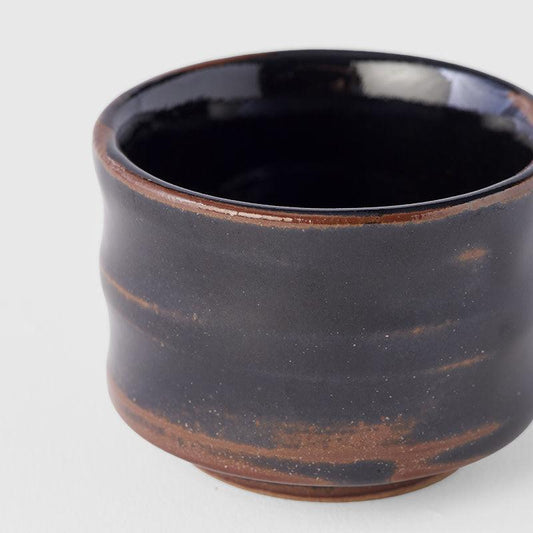 Sake Cup Ochoko 40ml Tenmokku Black Glaze.