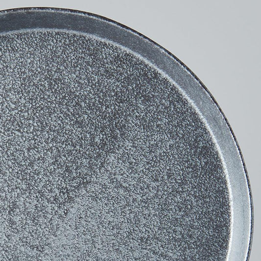 Plate High Rim 25cm Craft Black Design.