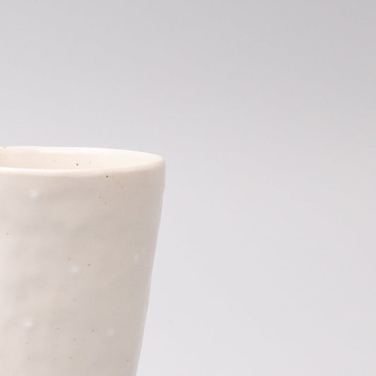 Tumbler 200ml Tapered Shape Ostrich White.