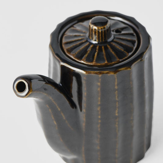 Soy Pot 125ml Tenmokku Glaze.