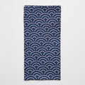Furoshiki Gift Wrap 50cm Wave Pattern On Blue