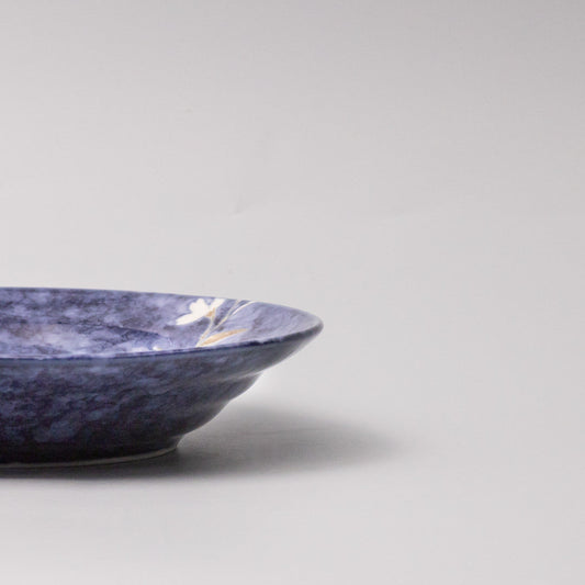 Bowl Open Shallow 20cm Indigo Sakura Design.