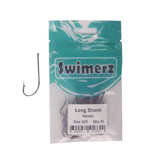 Swimerz 3/0 Long Shank Worm Hook 25 Pack.