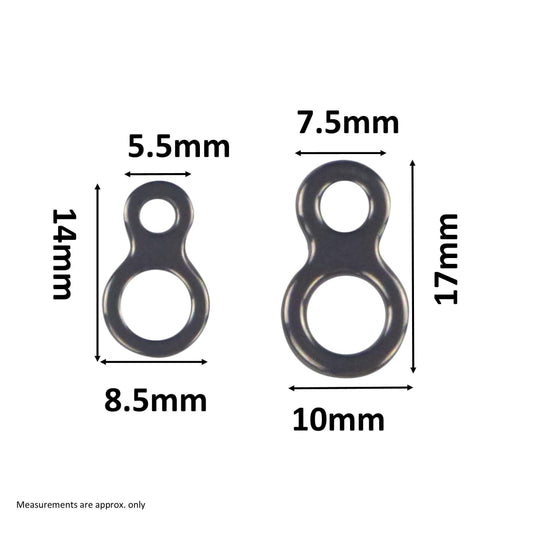 Swimerz 225kg Solid Double Rings, 17mm, 20 pack.