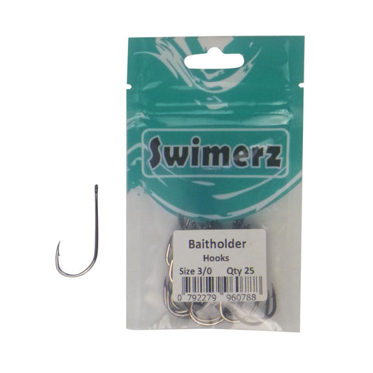 Swimerz 3/0 Baitholder Hook, Qty 25.