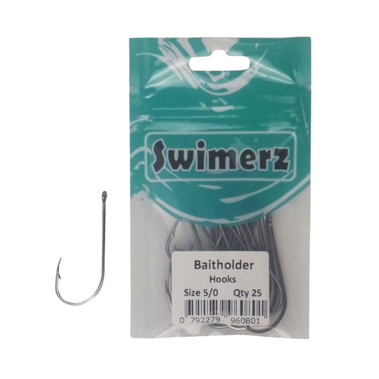 Swimerz 5/0 Baitholder Hook, Qty 25.