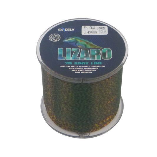 Samdely Lizaro Mono, Camo Green, #3.0, 12lb, 300Mtr.